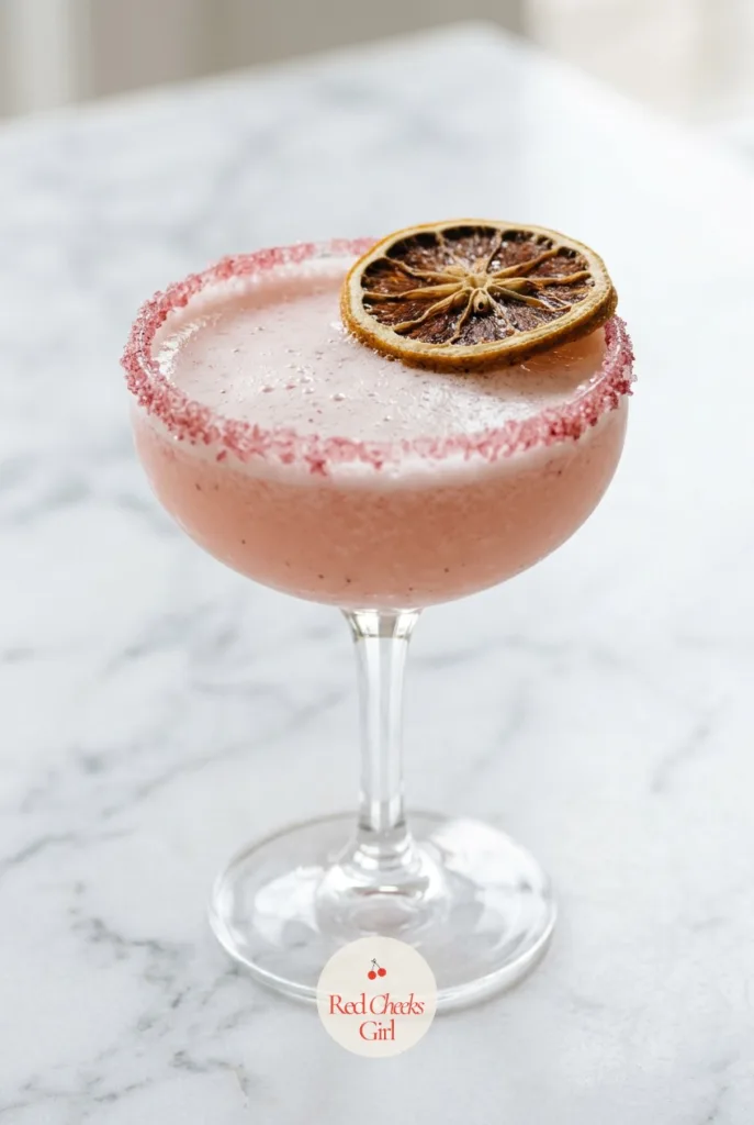 Cranberry Sugar-Rim Sour. Christmas mocktail recipes