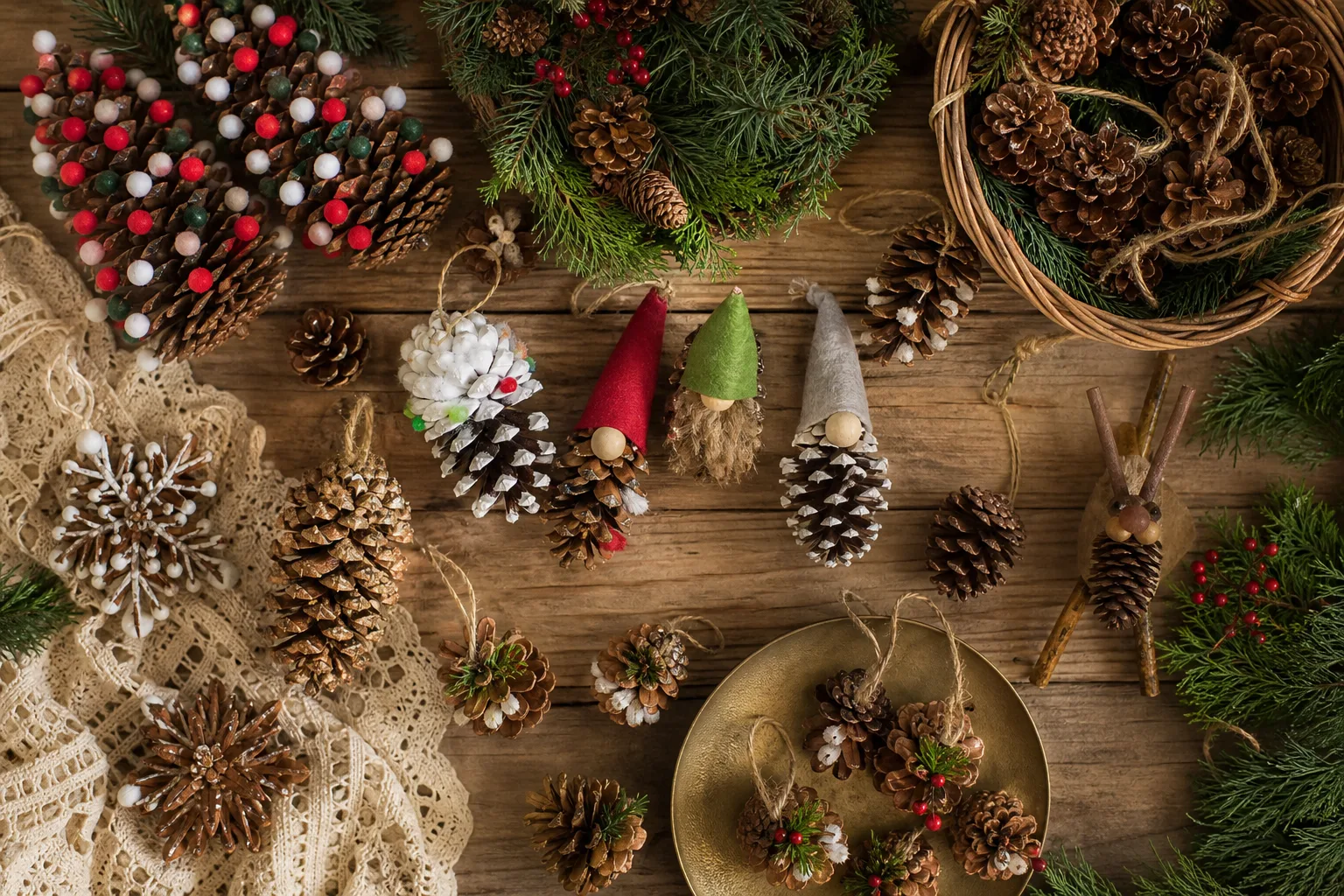 12 Christmas Pinecone Crafts That Bring the Forest Indoors