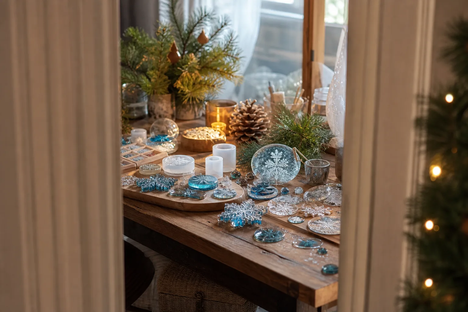 12 Christmas Resin Crafts That Catch the Light Like Fresh Ice