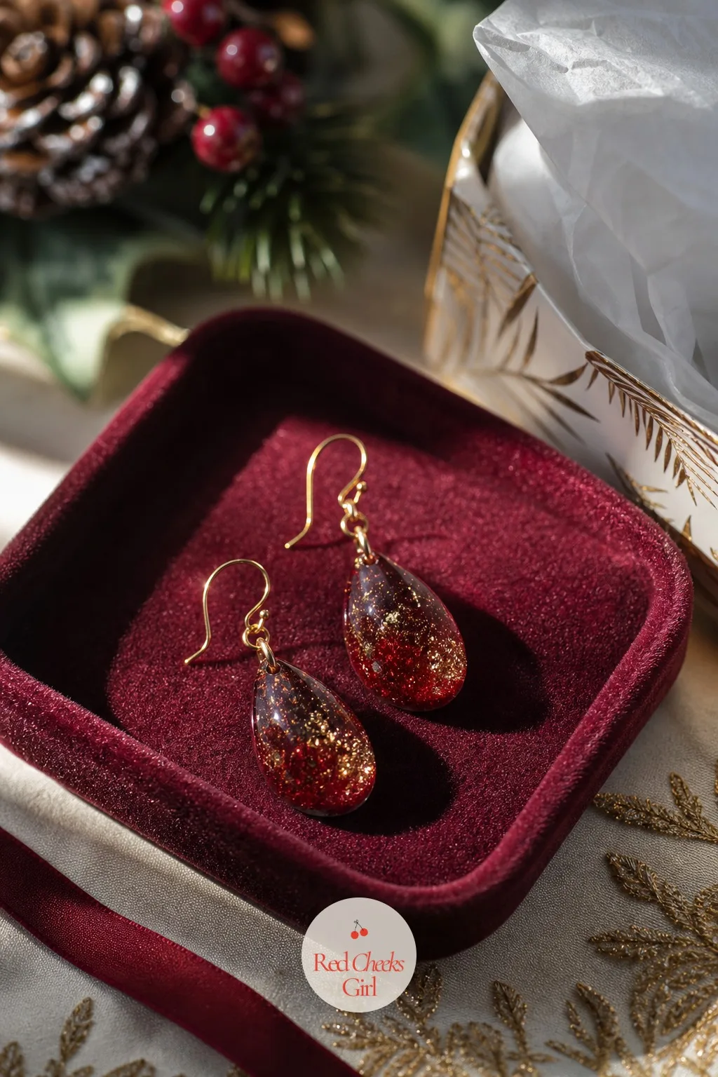 Garnet Drop Earrings — A gift card feels a little thin for someone who has hosted, cooked and wrapped everything else this month. Christmas resin crafts