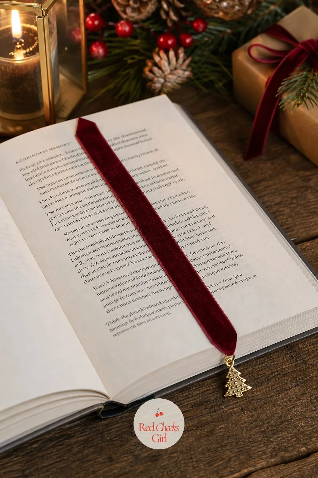 Charm Ribbon Bookmark Favor — Another small ornament favor is one more thing nobody asked for. Christmas ribbon crafts