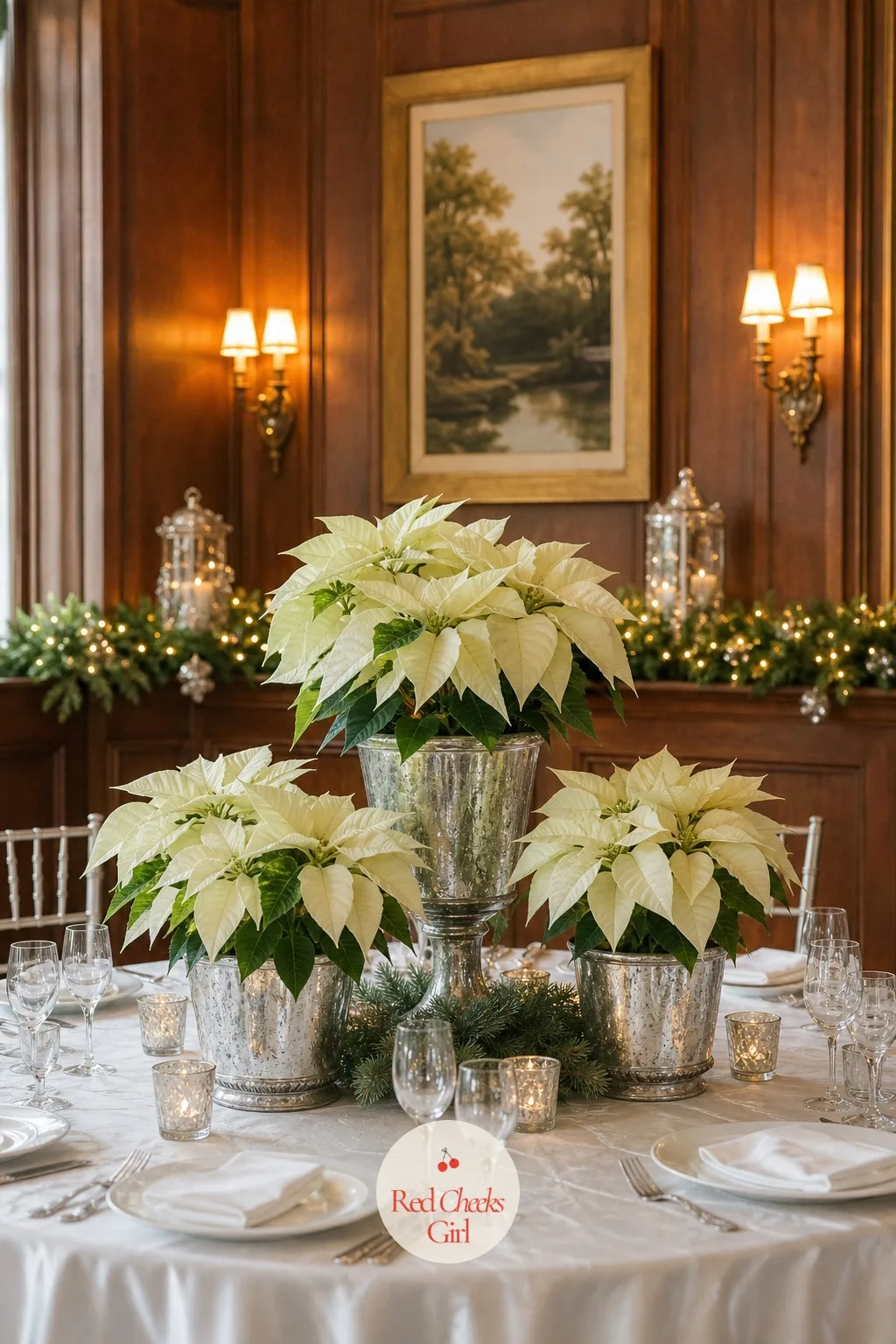 White Poinsettias — The poinsettia carries a reputation it has not earned, mostly from sitting in a plastic sleeve at the supermarket. Christmas wedding