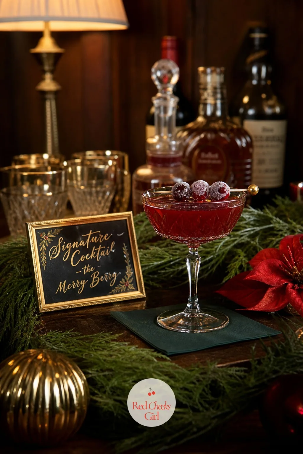 A Signature Cocktail Named for the Season — A full bar is a lot of choices for a guest standing at cocktail hour, and one named drink gives the whole room