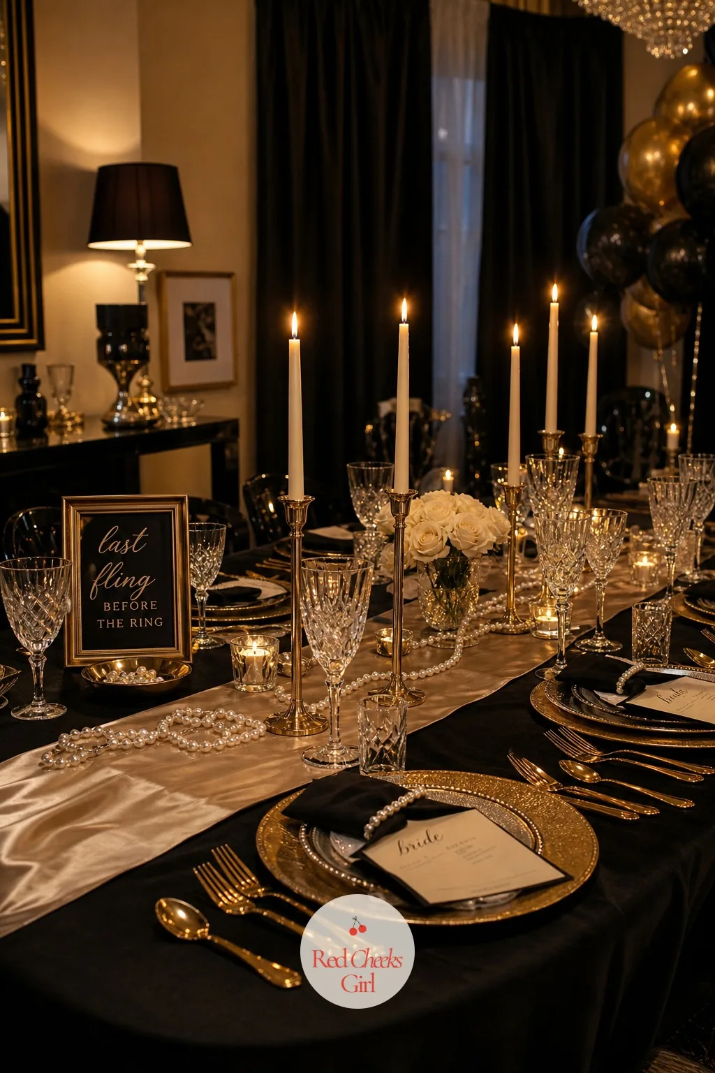 A Candlelit Table Set in Crystal and Silver — This is the table everyone sits down to for the main event, and it is worth getting exactly right before a single