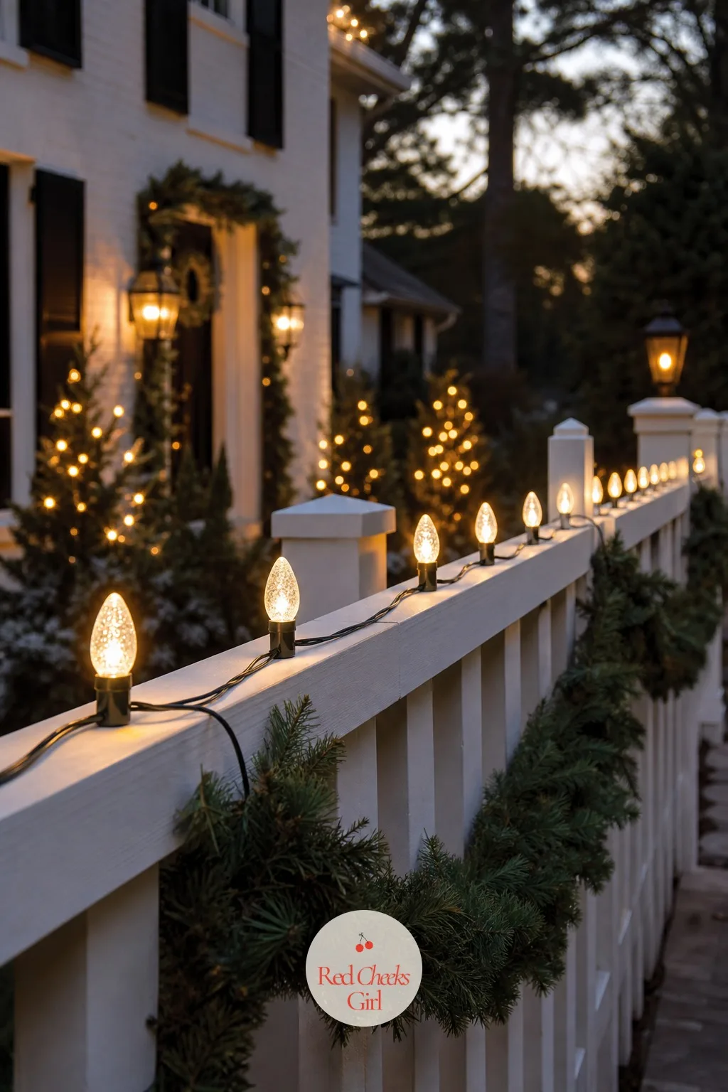 C9 Strand Tracing the Top Rail of a Picket Fence — A front fence usually gets ignored entirely, left to sit there in the dark while all the attention goes to