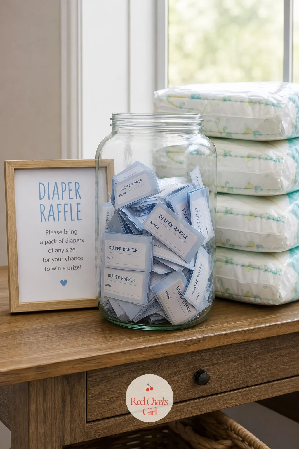 Diaper Raffle — Asking guests outright to bring diapers feels blunt. Coed baby shower ideas
