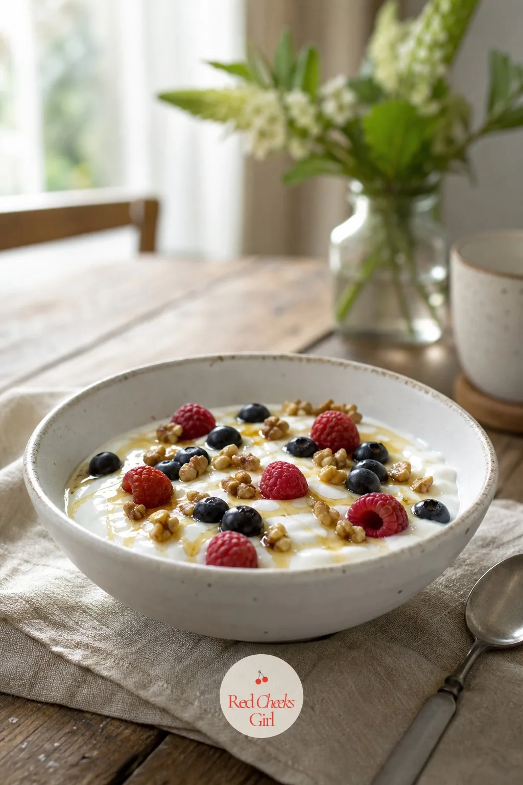 A Greek Yogurt Bowl With Berries and Walnuts — Thick yogurt is worth reaching for because it brings a proper dose of protein without a pan to wash or a