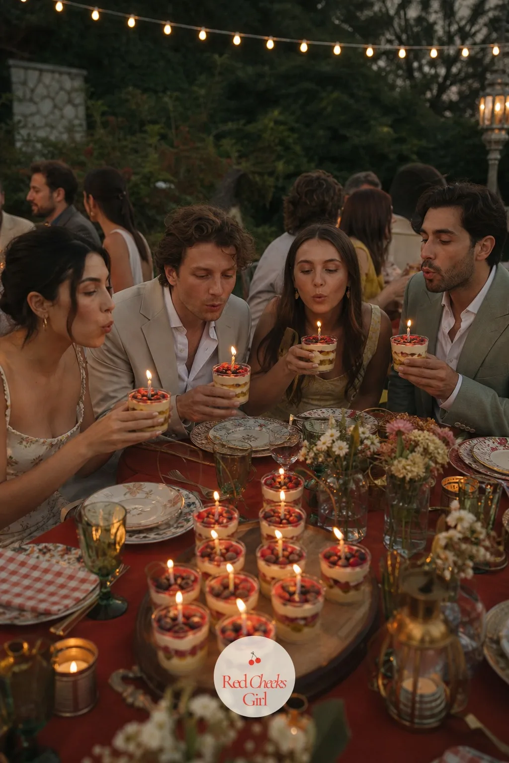 Individual Trifles with One Candle to Blow Out Together — Cutting one cake together is lovely for exactly two people and nobody else in the room. Cottagecore