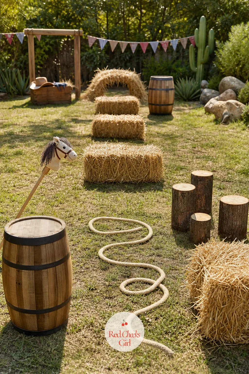 16. Hay Bale Obstacle Course