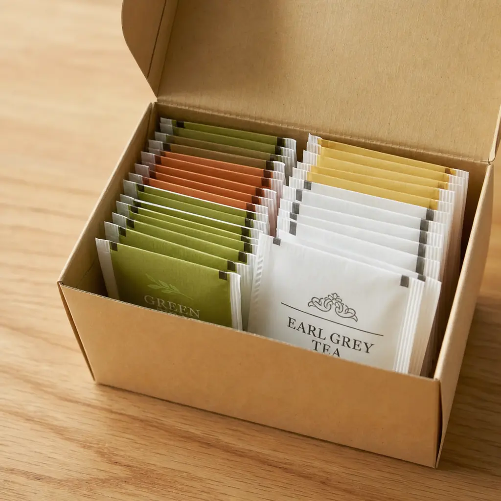 Herbal Tea Sampler — A small box holding several caffeine-free blends, chamomile and peppermint and the like, for the coworker who brings her own mug and never