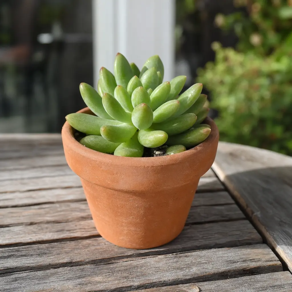 Mini Succulent Planter — A small planter with a low-fuss succulent already potted inside, no green thumb required on her end. Coworker christmas gift ideas