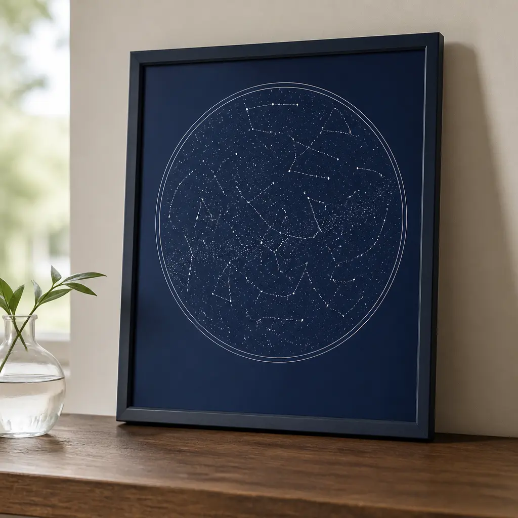 Custom Star Map Print — He will never ask for something like this, and he will hang it where he sees it every single day. Dad christmas gift ideas