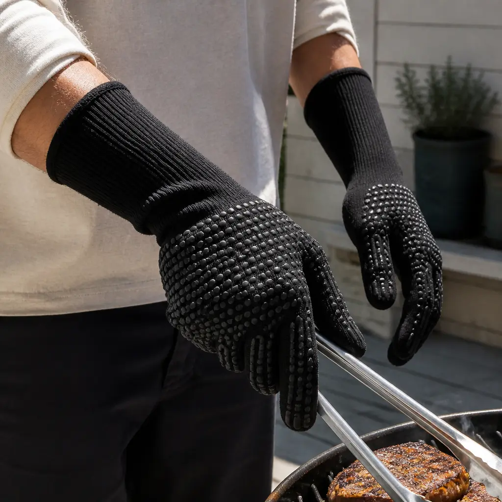 Grill Gloves — He has used the same singed oven mitt on that grill for longer than is sensible. Dad christmas gift ideas