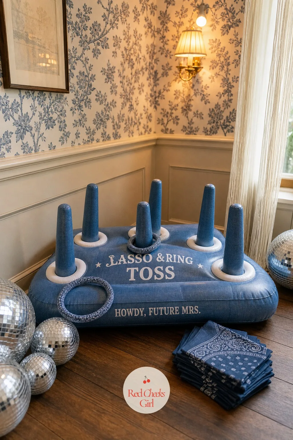 The Lasso and Ring Toss Game — She might roll her eyes at party games, but one quick round of ring toss before the real dancing starts gets everyone laughing
