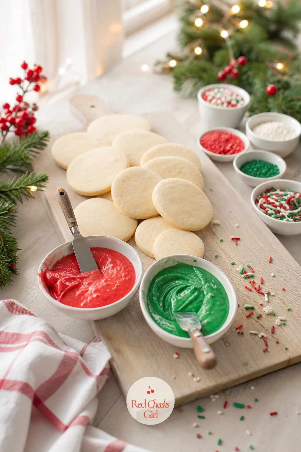 Cookie Decorating Board — Decorating cookies sounds like something for a children's table, until the icing is red and green and the cookies are plain sugar