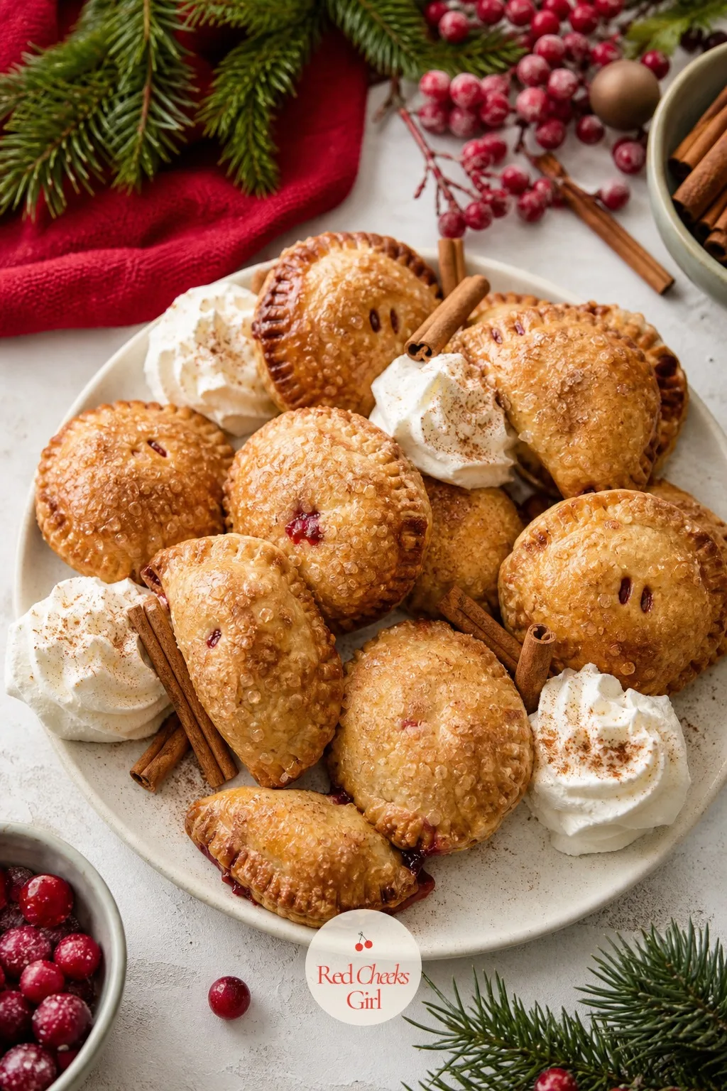 Mini Pie Board — A whole pie means picking one flavor for a table full of different opinions. Dessert charcuterie board christmas