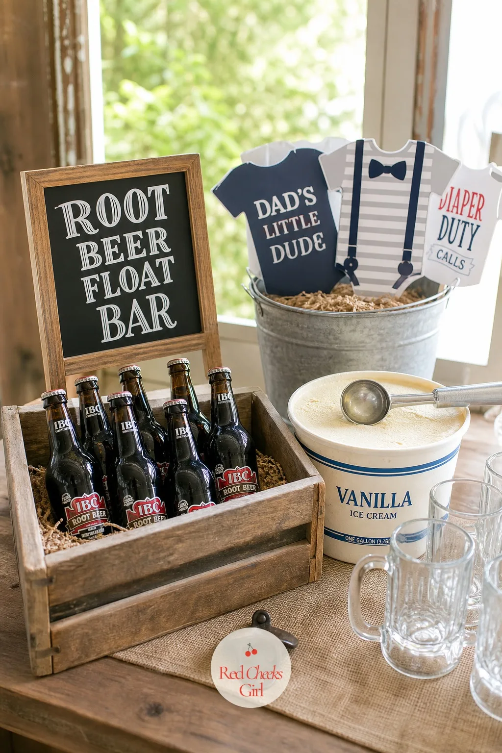 The Root Beer Float Bar — Dessert at this party skips anything that needs a plate and a fork, which is exactly why a float bar works so well late in the night