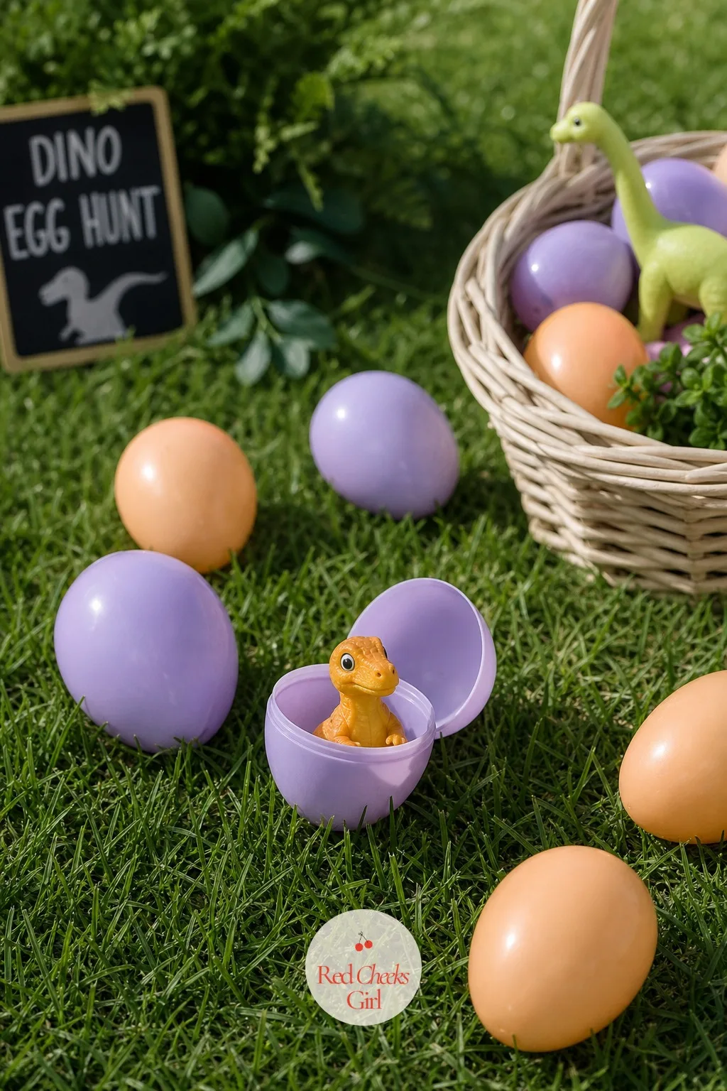 Dino Egg Hunt With Tiny Dinosaurs Inside — An Easter egg hunt already knows how to hold a room's attention, and swapping chocolate for miniature dinosaurs
