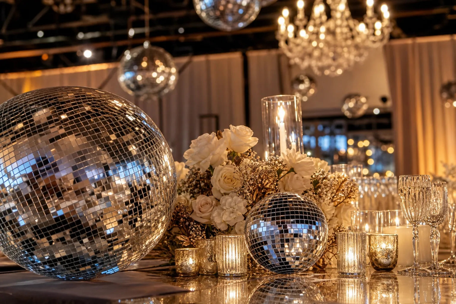 19 Disco Ball Wedding Decor Ideas for a Dance Floor That Shines