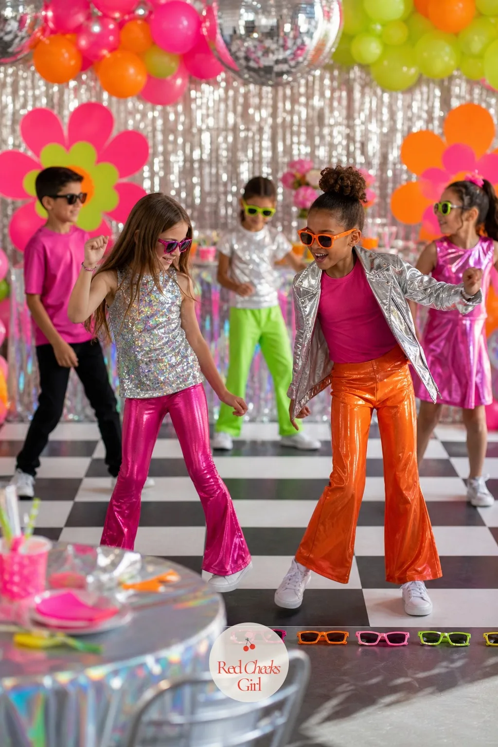 Sunglasses Dance-Off — Every kid who grabbed a pair from the prop table at the door has been waiting for an excuse to actually wear them, and this is it. Disco