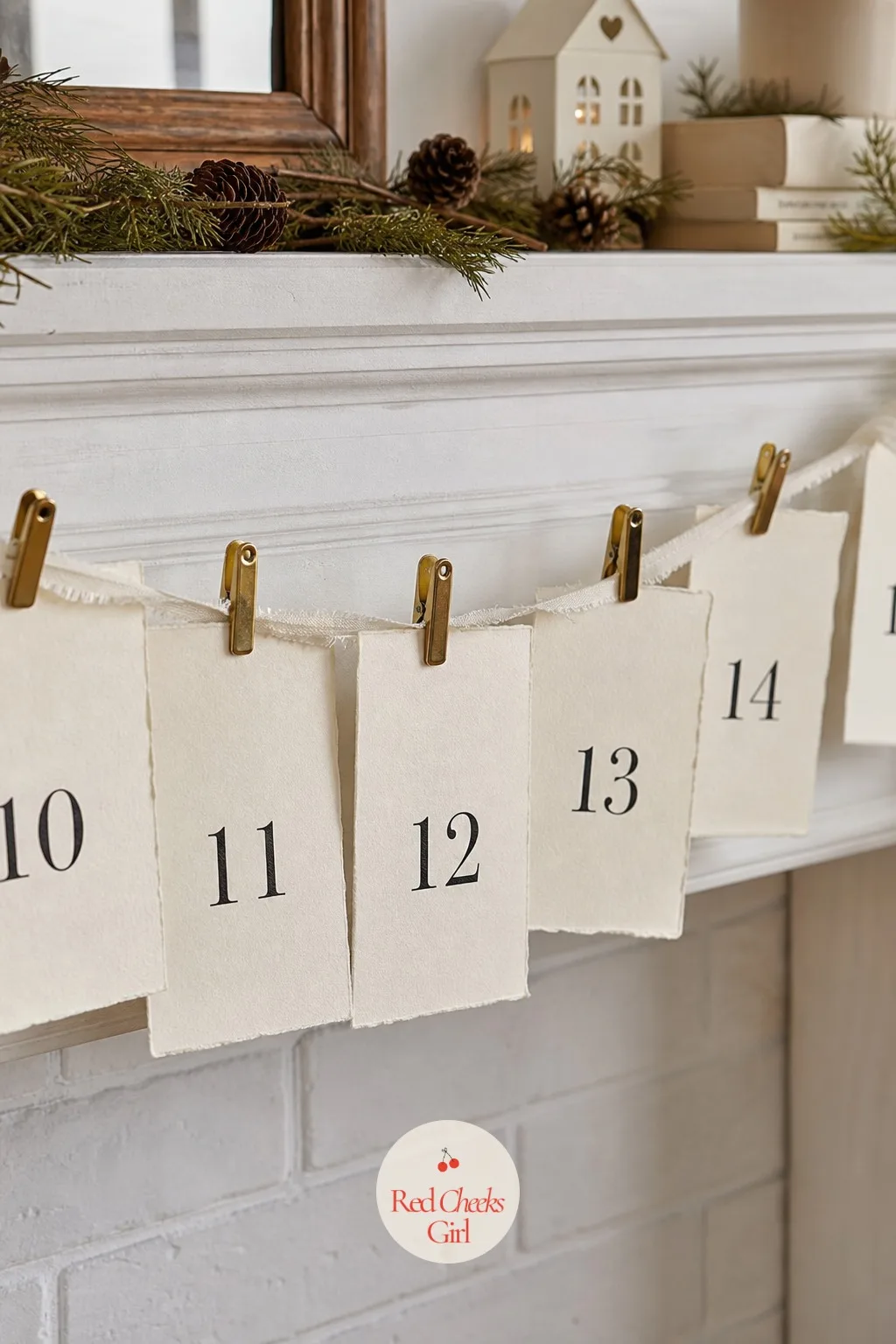 Clothespin Card Line — No object needs to be found or bought for this one, only a written line for each day: a joke, a small compliment, a task. Diy advent