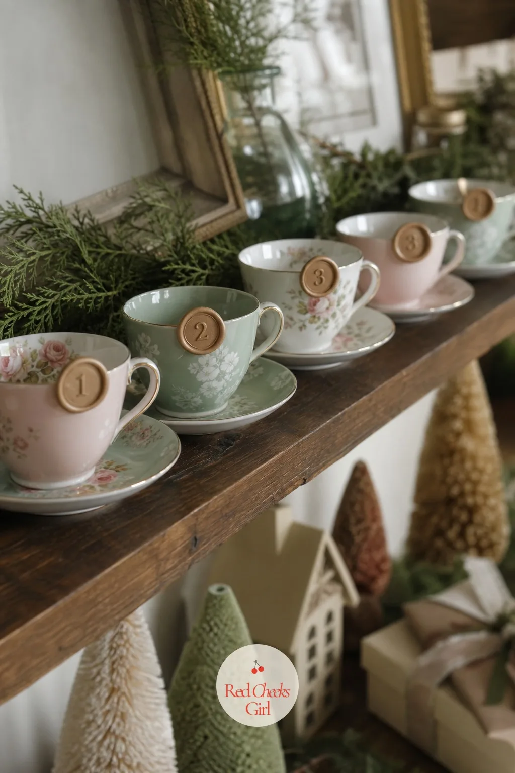 Mismatched Teacup Countdown — Nothing here matches on purpose, and that is the entire charm of it. Diy advent calendar