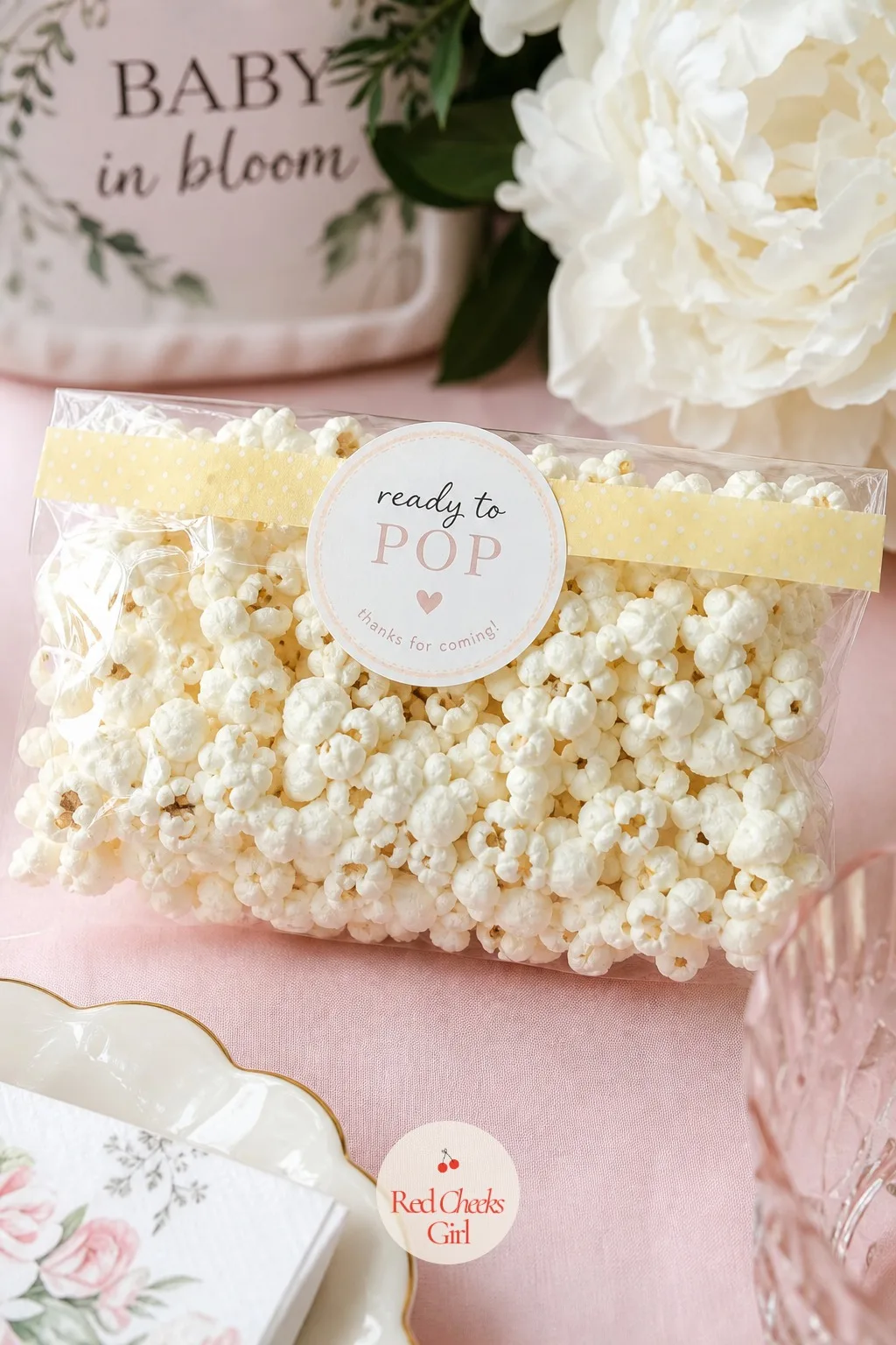 Ready to Pop Popcorn Bags — The pun is not subtle, and that is why it works: everyone reads the tag, laughs once, and eats the popcorn on the way to the car.