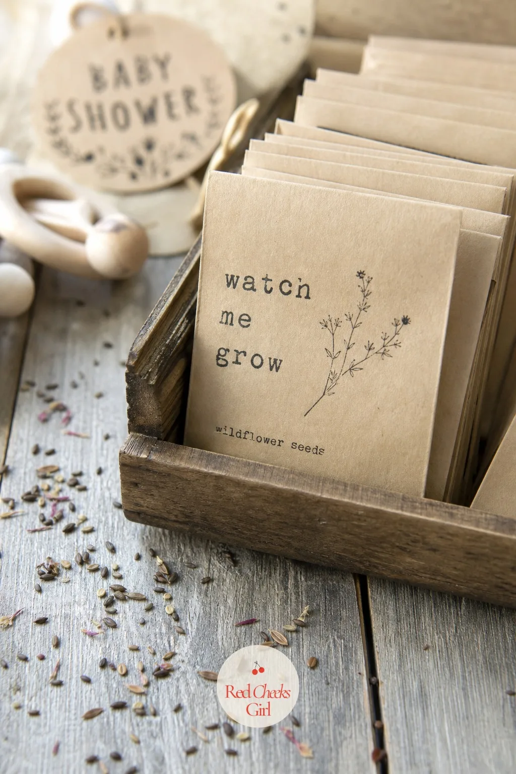 Seed Packets for Watch Me Grow — The favor that costs the least and keeps paying off for an entire season after the party is over. Diy baby shower favors