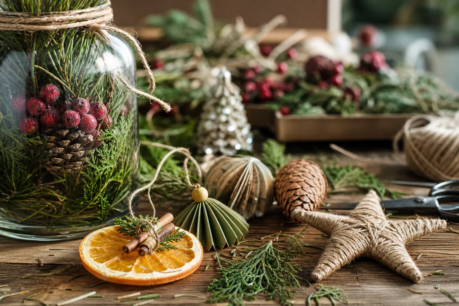 11 DIY Christmas Decorations Ideas Sorted by Time, Room, and Material