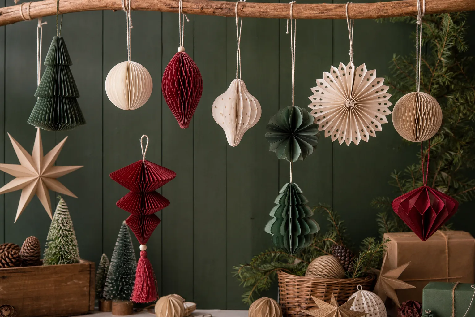 15 DIY Paper Christmas Ornaments So Pretty No One Will Guess They Cost Pennies