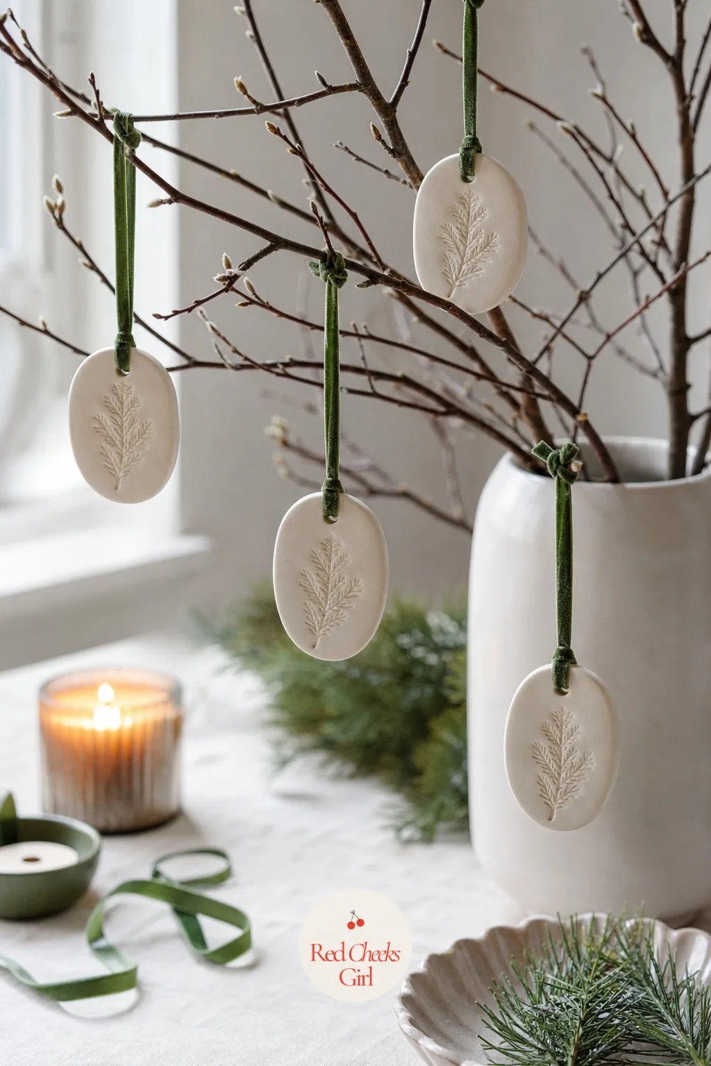 Air-Dry Clay Stamped Ornaments — A lump of clay sounds like a pottery class you never signed up for, not a Tuesday night at your own table. Easy christmas