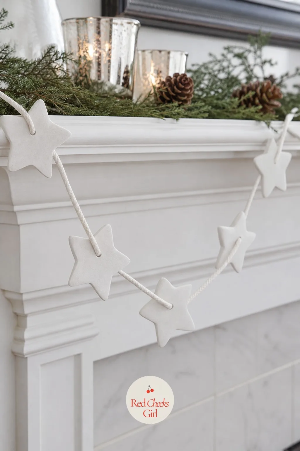 Salt Dough Star Garland — Flour, salt and water sounds like the start of bread, not decor, which is exactly why it feels so low stakes. Easy christmas crafts