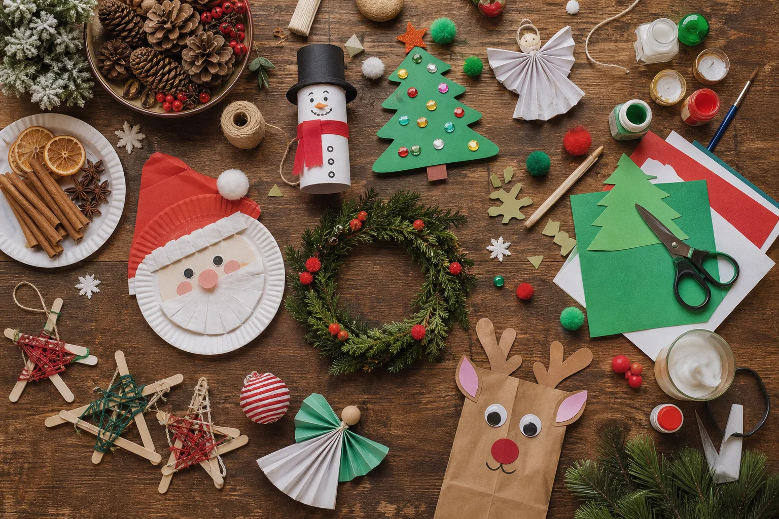 26 Easy Christmas Crafts for Kids That Take One Afternoon and One Glue Stick