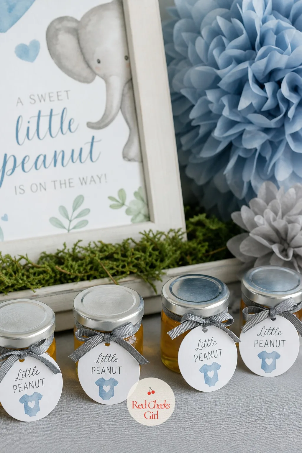 Little Peanut Honey Jar Favors — A favor that gets used in someone's kitchen a week later beats one that sits in a drawer, and this is built for exactly that.