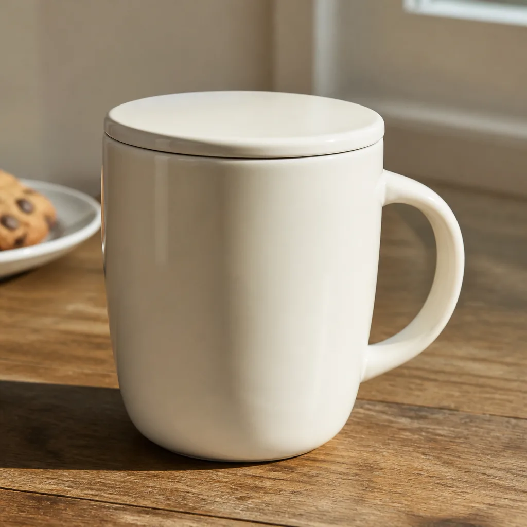 Coffee Mug With Lid — A mug without a lid means coffee goes lukewarm the second she steps away for a meeting. Employee appreciation gifts