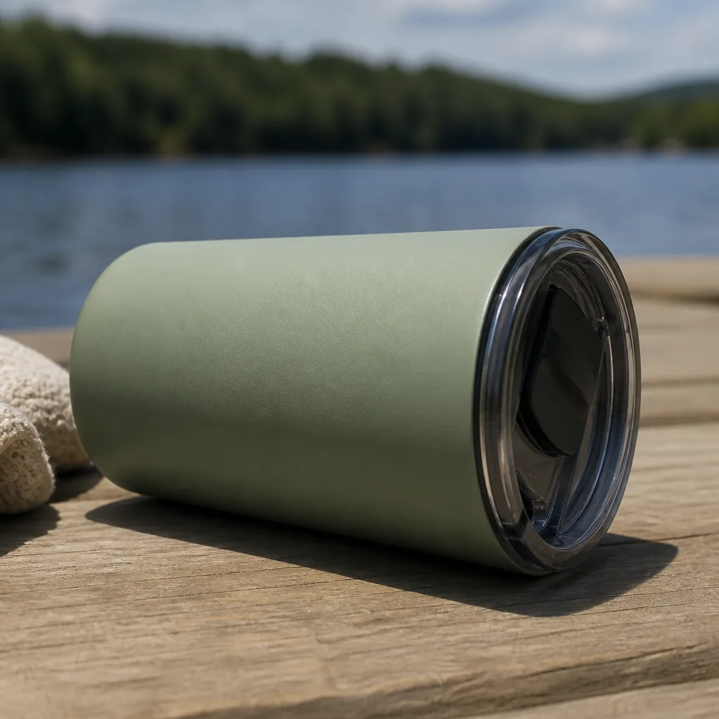 Insulated Tumbler — Coffee goes cold on a desk faster than anyone has time to drink it between meetings. Employee appreciation gifts