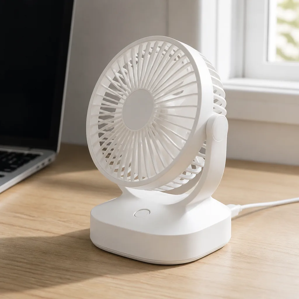 Mini Desk Fan — Office thermostats answer to nobody, and a desk in the wrong spot either bakes or freezes. Employee appreciation gifts