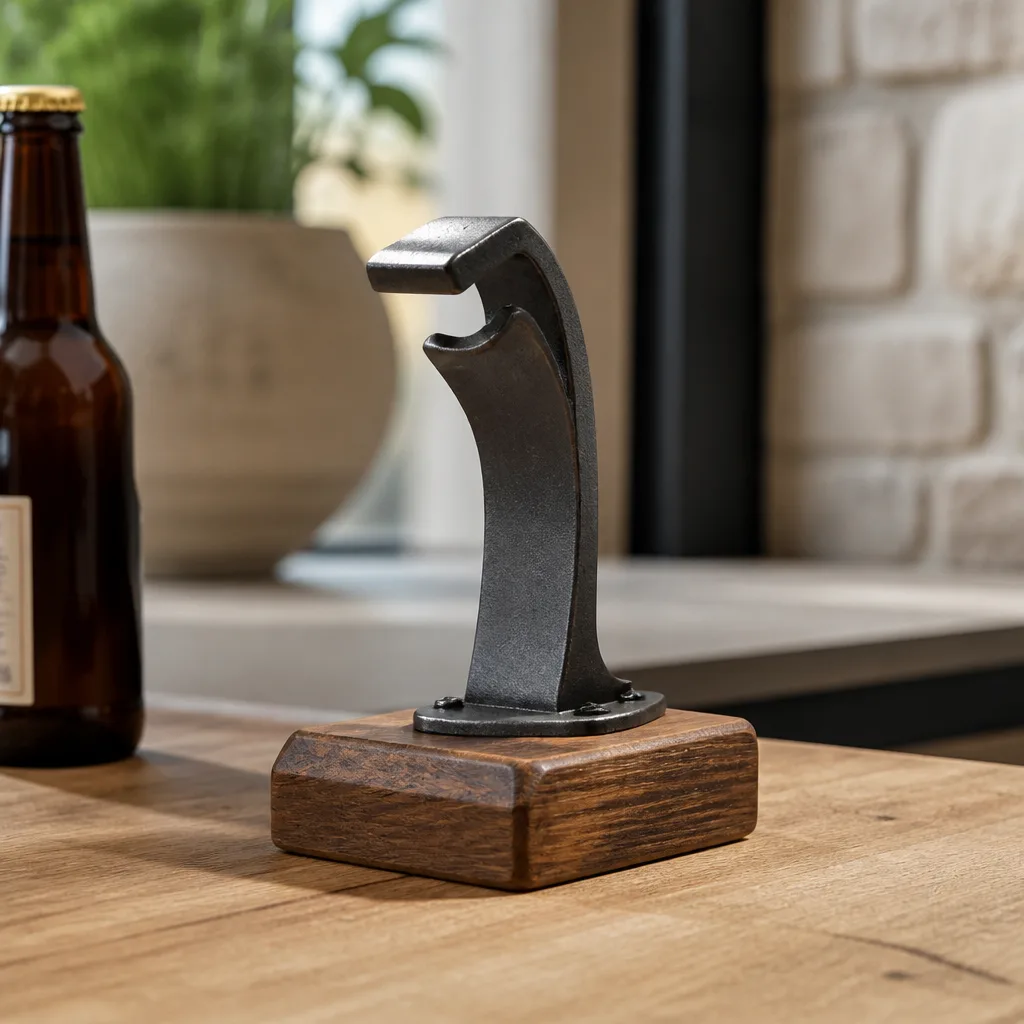Bottle Opener Stand — Small, useful, and the kind of thing that sits on a counter forever once it arrives. Employee christmas gifts