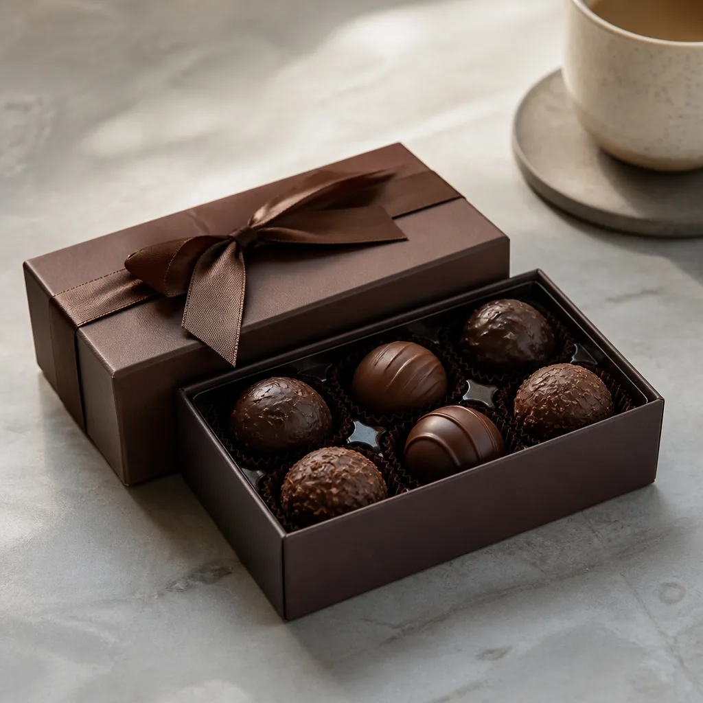 Chocolate Truffle Box — The gift that needs no note attached, since a box of chocolates has never once needed an explanation. Employee christmas gifts