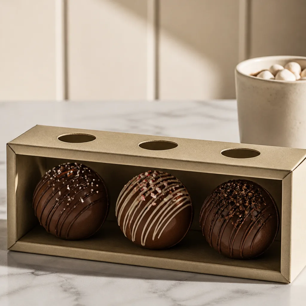 Hot Chocolate Bombs — She drops one into hot milk and watches it crack open into marshmallows, which is a genuinely delightful ten seconds for a two dollar