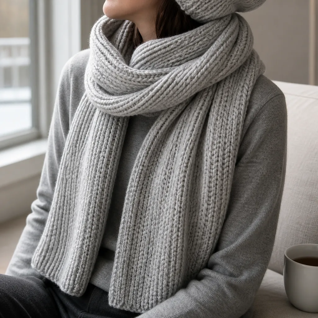 Scarf And Beanie Set — For the colleague who always forgets a scarf and borrows yours in the parking lot. Employee christmas gifts