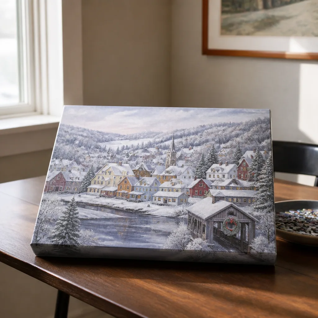 Winter Scene Puzzle — For the team member who has mentioned, more than once, that she wants a quieter holiday this year. Employee christmas gifts