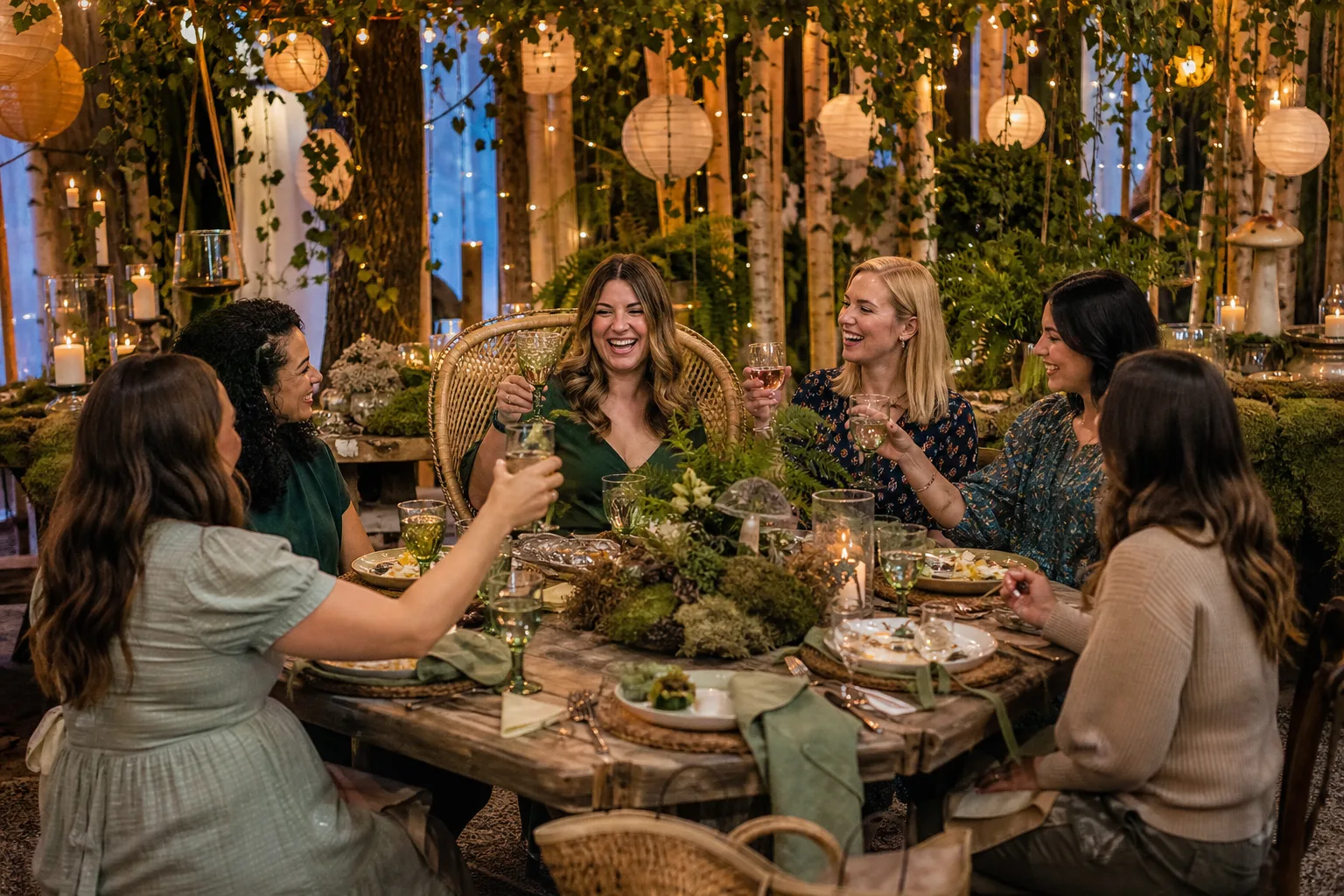 22 Enchanted Forest Theme Baby Shower Ideas With Lantern Light