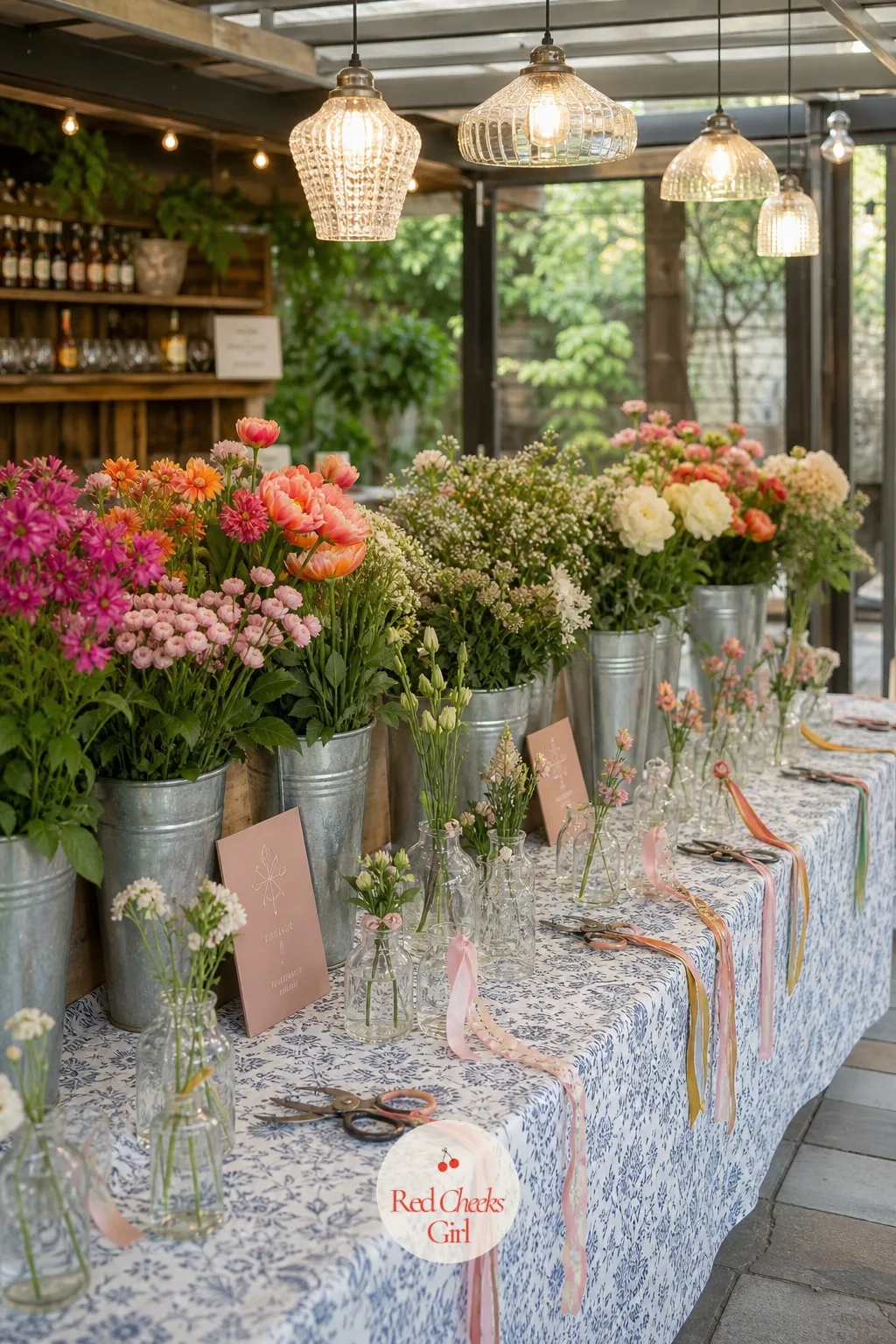 DIY Workshop With Flower Arranging — Guests who feel awkward making small talk relax the moment their hands have a job. Engagement party ideas
