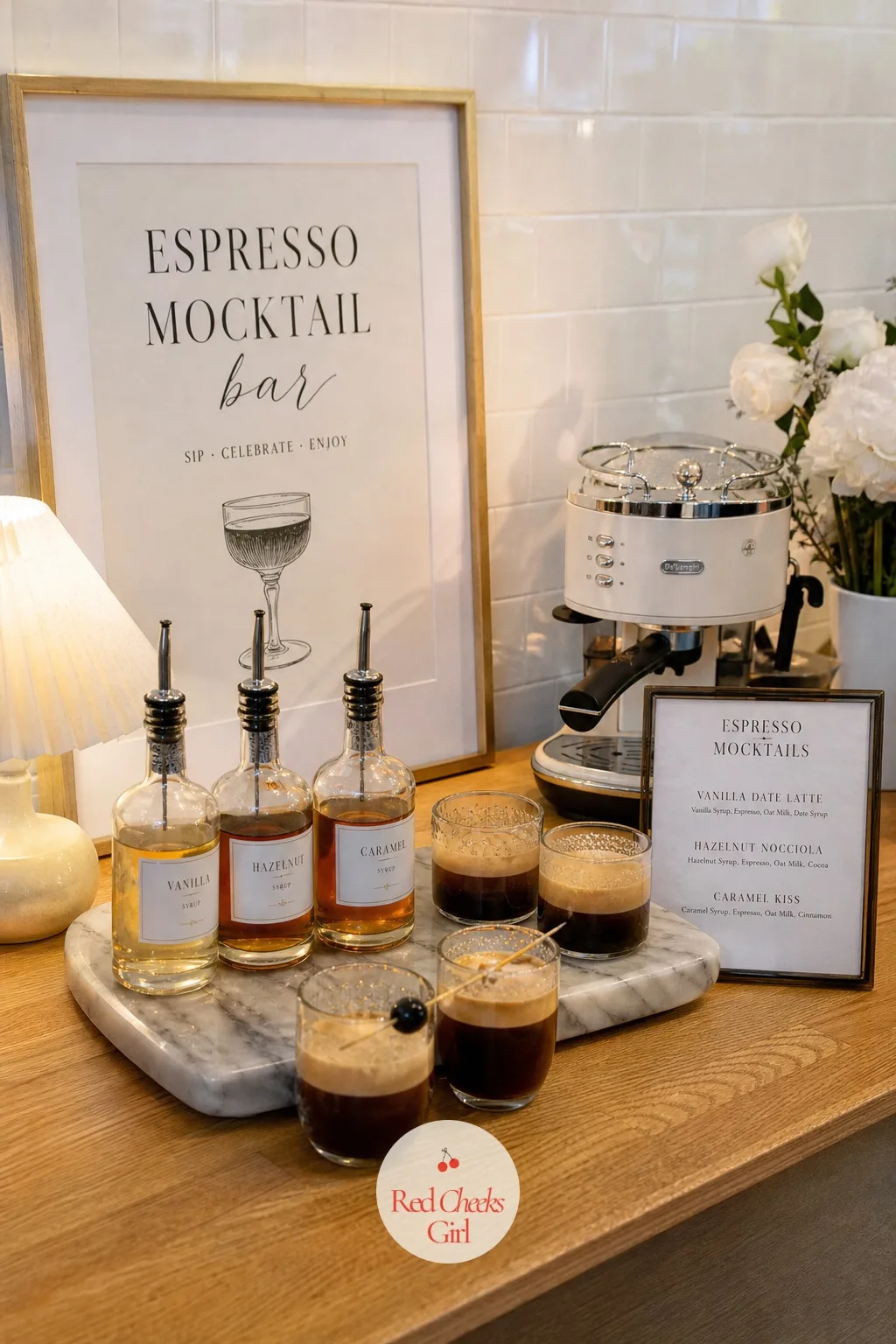 Espresso Mocktail Bar — Not every guest wants a cocktail by six in the evening, and an espresso mocktail bar gives them something that still feels like an