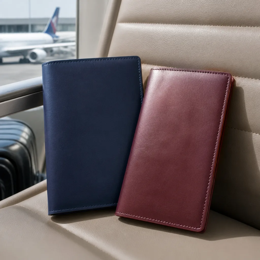 His And Hers Passport Covers — For the couple already planning a honeymoon, or just the next long weekend away, a matched pair of passport covers makes the