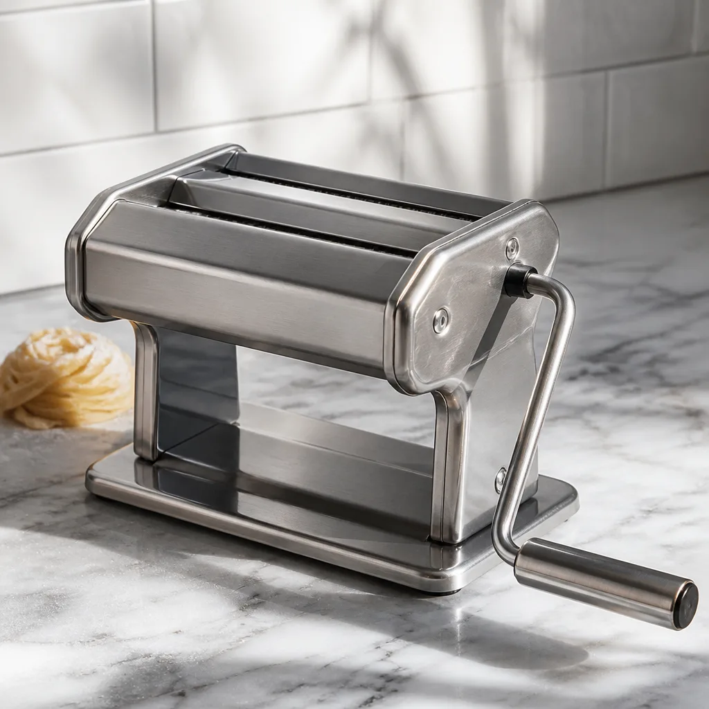 Pasta Maker — For the couple whose idea of a good night in involves flour on the counter and wine within reach, a manual pasta maker turns a Friday into an