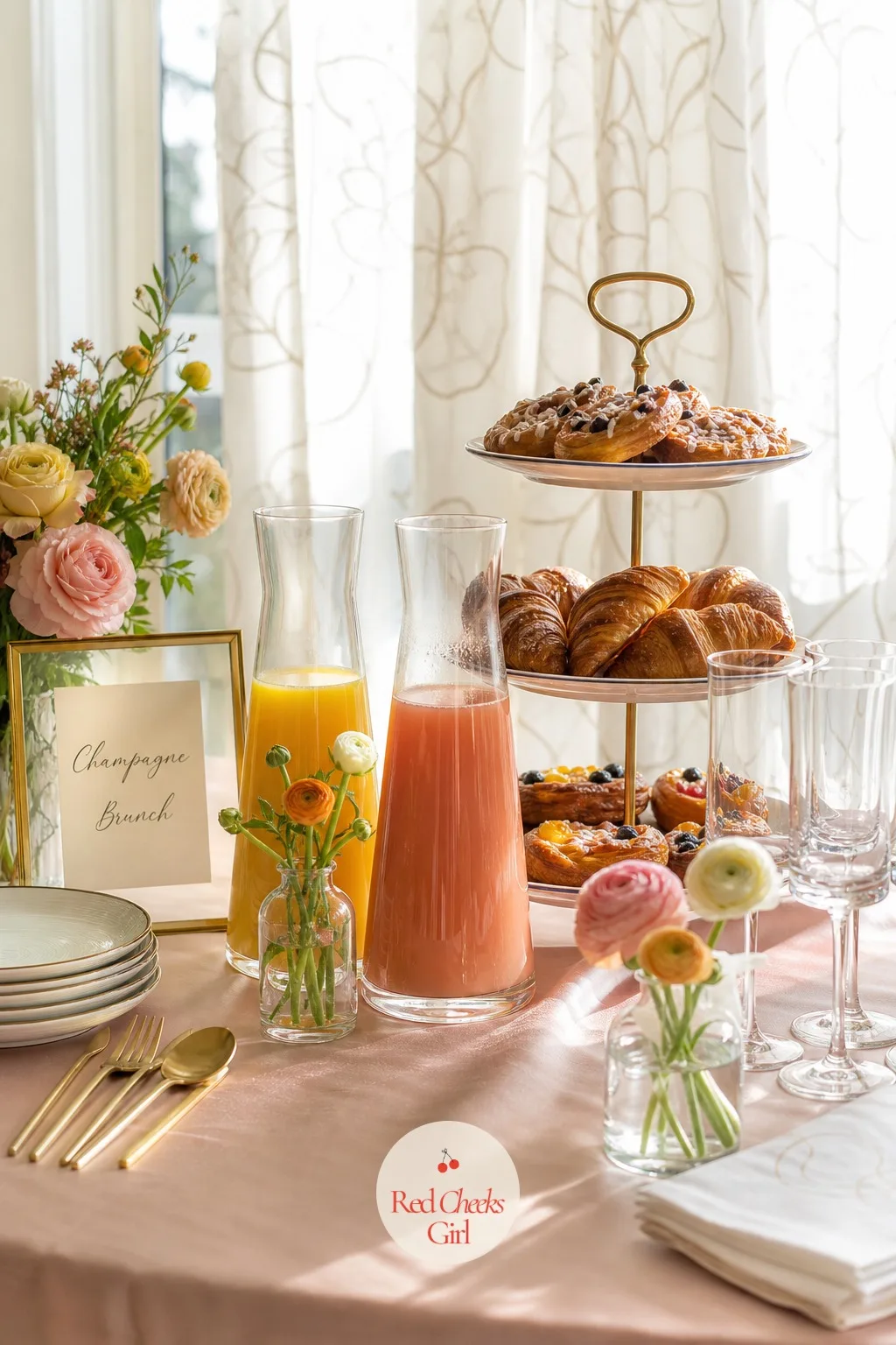 Champagne Brunch — A morning party worries about low energy before it even starts. Engagement party themes