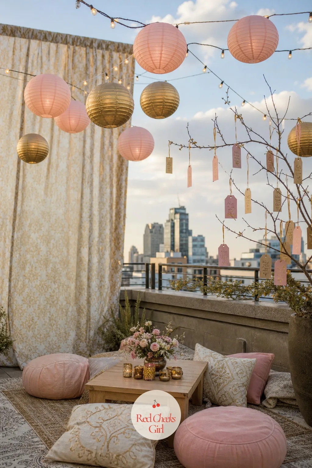 Rooftop Lanterns — It sounds like it needs an actual rooftop. Engagement party themes