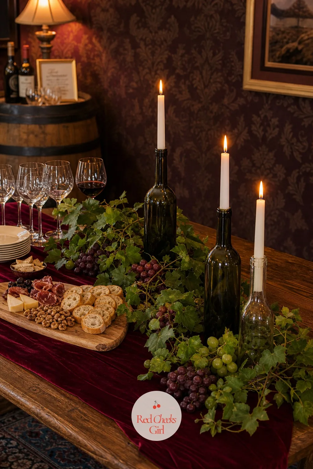 Wine Country — She worries it needs an actual vineyard view. Engagement party themes